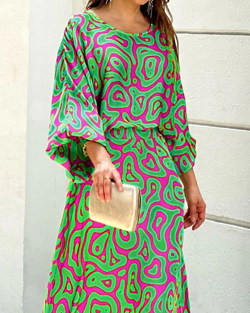 Akira™ Mouw Maxi Rok Tweedelig Zomer Outfit 3.0