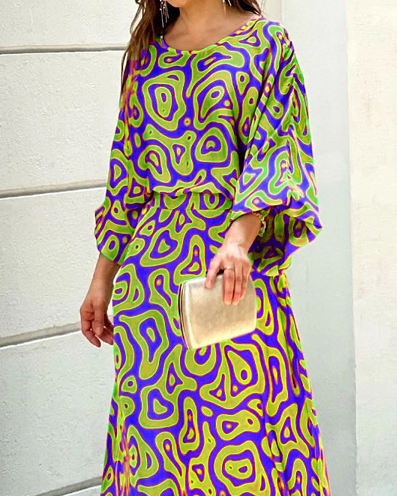 Akira™ Mouw Maxi Rok Tweedelig Zomer Outfit 3.0