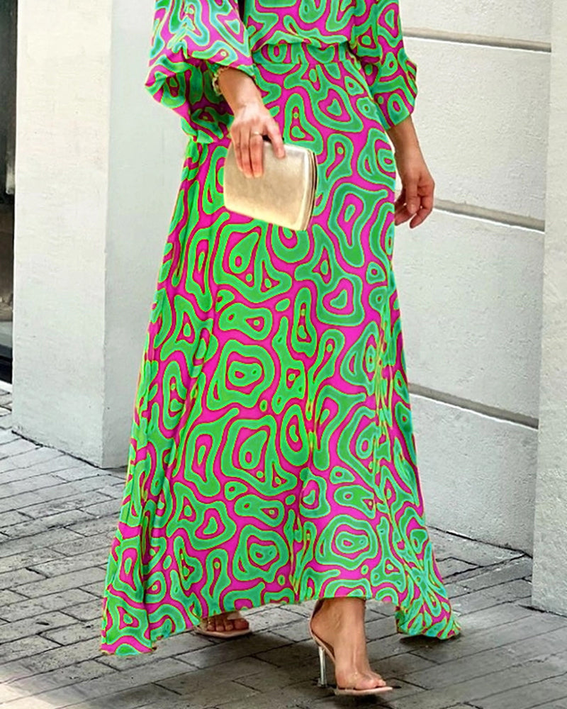 Akira™ Mouw Maxi Rok Tweedelig Zomer Outfit 3.0