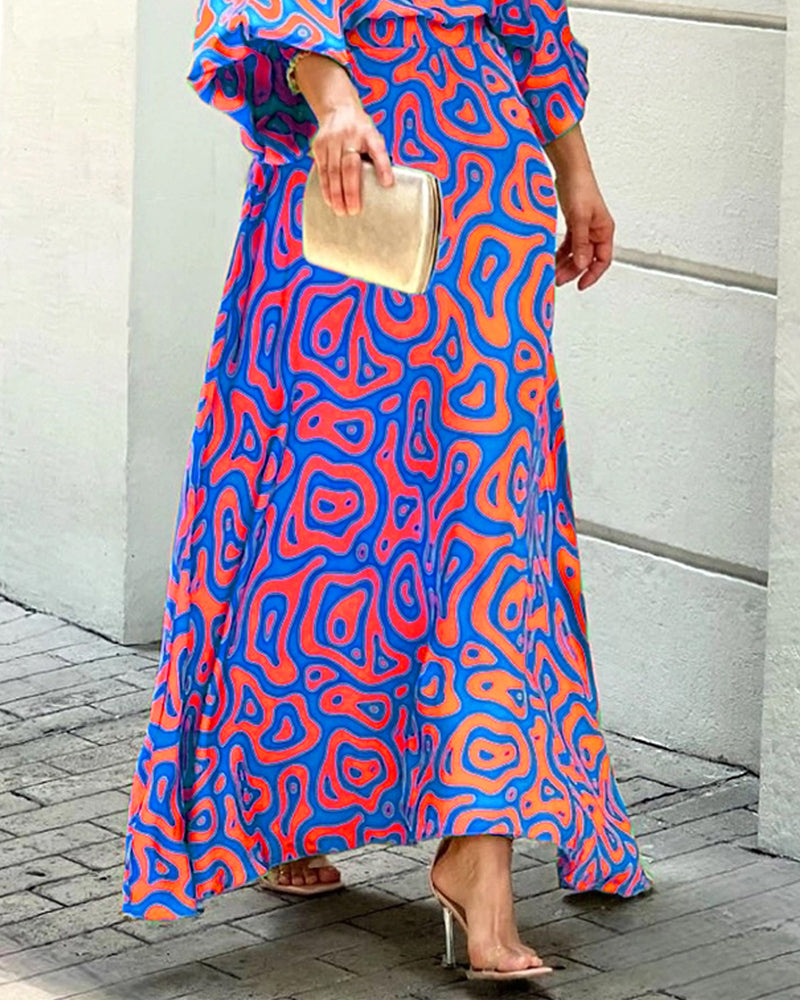Akira™ Mouw Maxi Rok Tweedelig Zomer Outfit 3.0