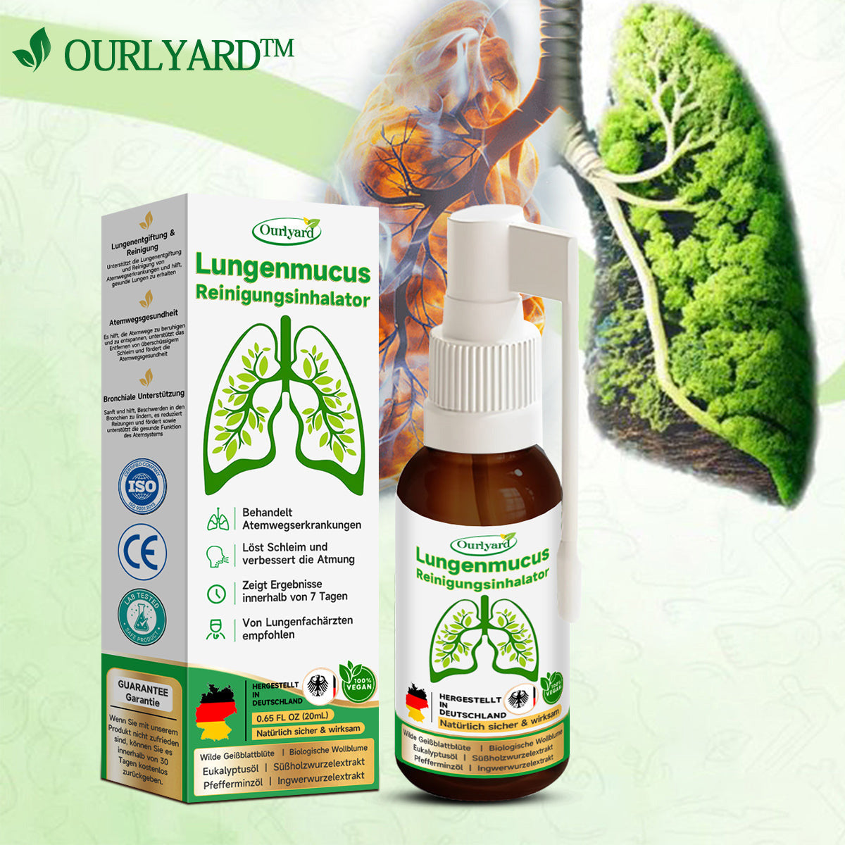 👨‍⚕️ Ourlyard™ Lungen Schleim Reinigungs Spray (💝 Hilft Rauchern, ihre Lungen zu reinigen 💝)