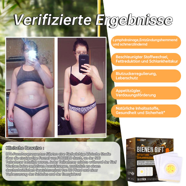 🐝🐝Furzero™ Bienengift Lymphdrainage und Schlankheitspflaster (für alle Altersgruppen geeignet) 🔥 Begrenzte Zeit 80% Rabatt