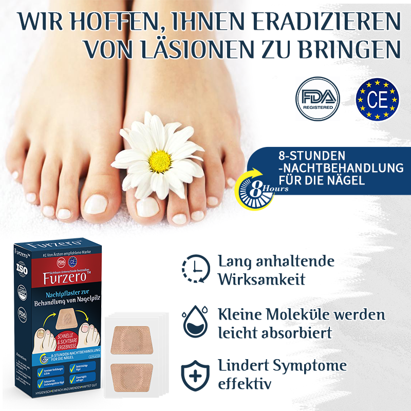 Furzero™ Nachtpflaster zur Behandlung von Nagelpilz