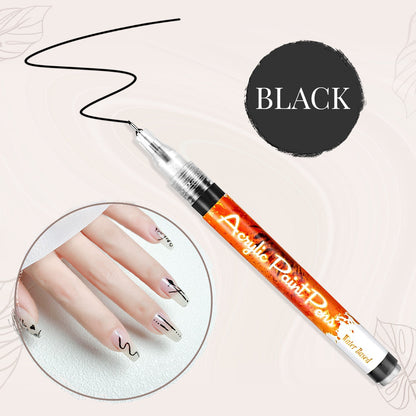 Ultradünner Kurven-Nagelkunst-Filzstift