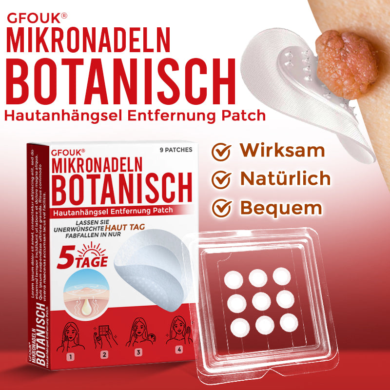 GFOUK® Mikronadeln Botanisch Hautanhängsel Entfernung Patch