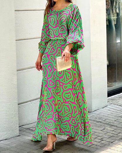 Akira™ Mouw Maxi Rok Tweedelig Zomer Outfit 3.0