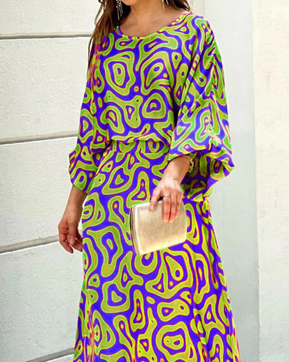 Akira™ Mouw Maxi Rok Tweedelig Zomer Outfit 3.0